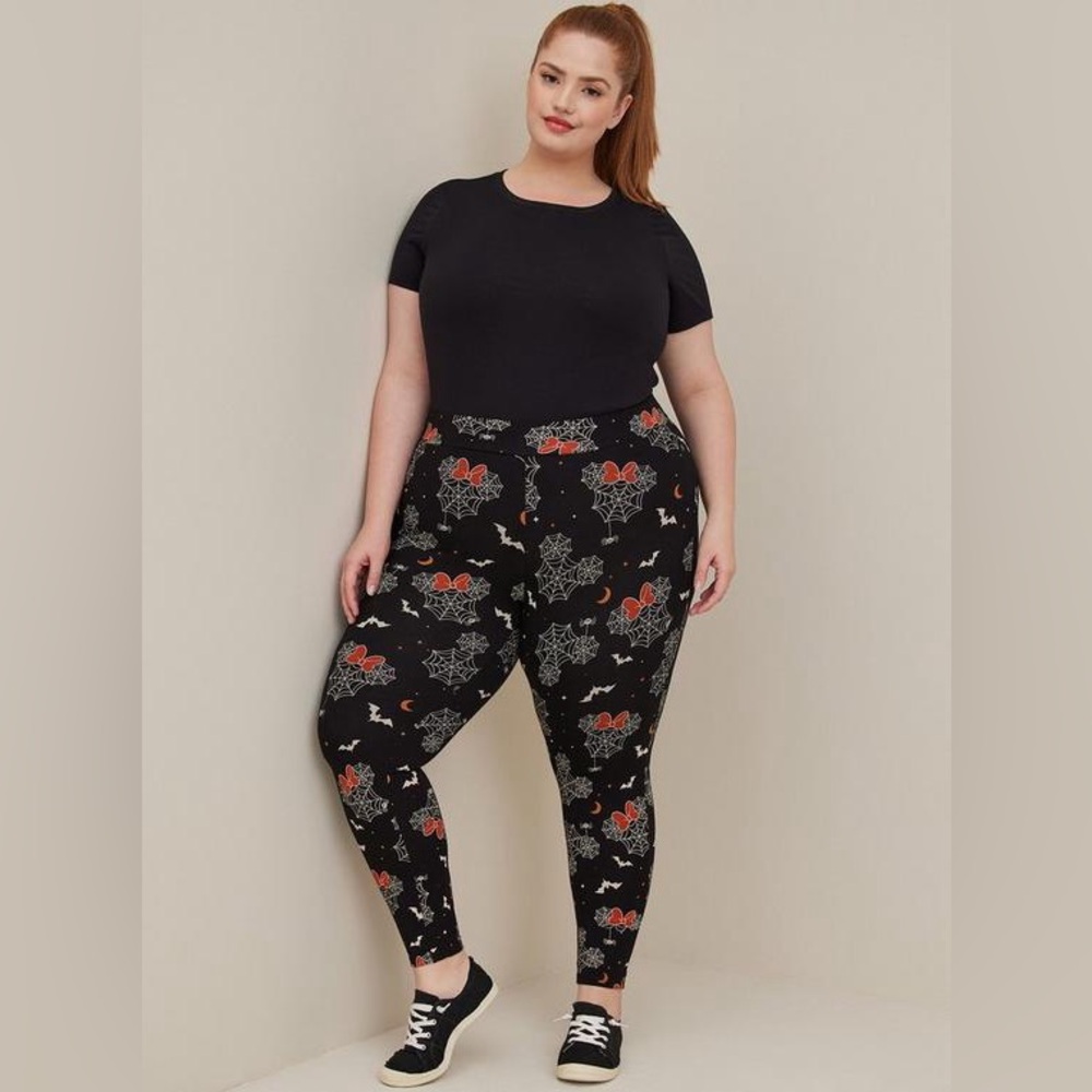 NEW (no tags) Torrid Disney Mickey Mouse Treats Black Legging 1X (14-16) - Picture 2 of 8